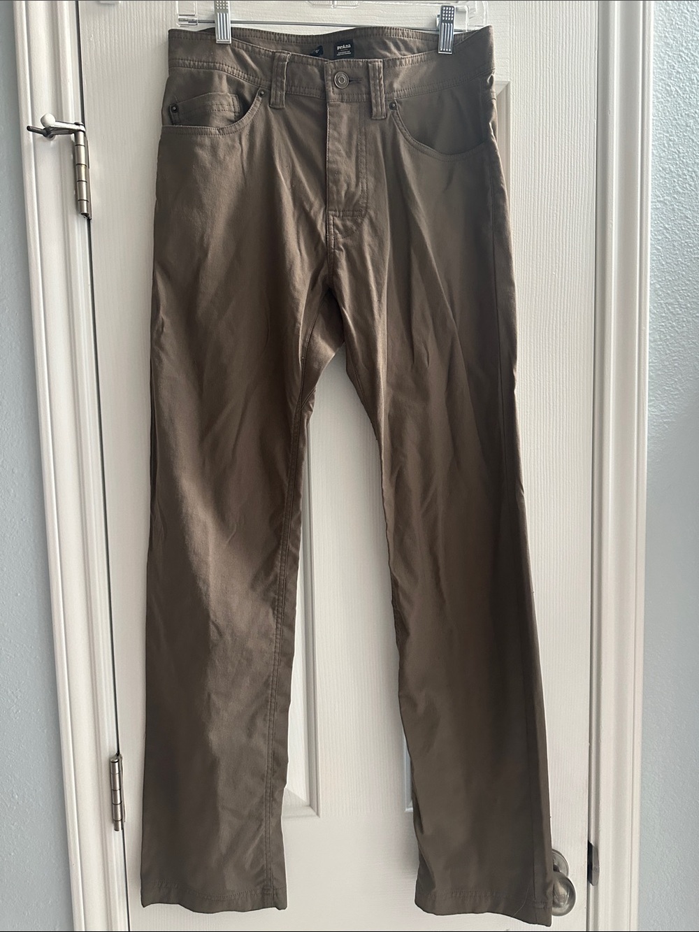 Prana Olive-Brown Straight Leg Hiking Pants 30? Gorpcore Hiking Outdoors